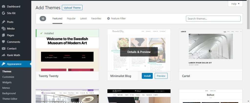 How to Install a wordPress theme