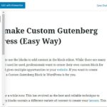 How to use and make Custom Gutenberg Block in WordPress (Easy Way)